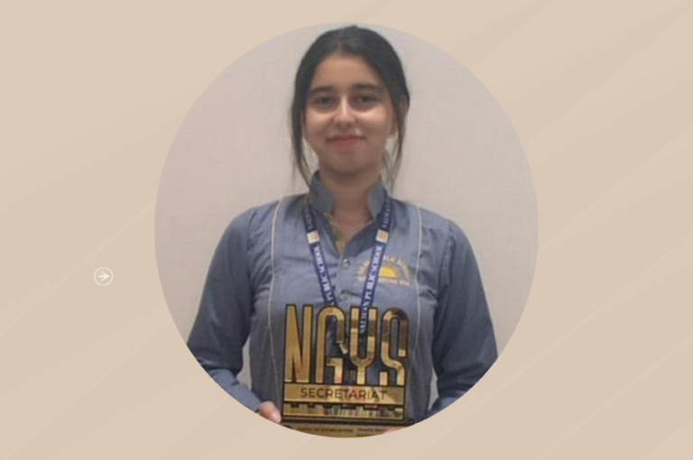 Siddhangana of Class XII excels at NextGen Youth Summit – 18th – 19th April 2026